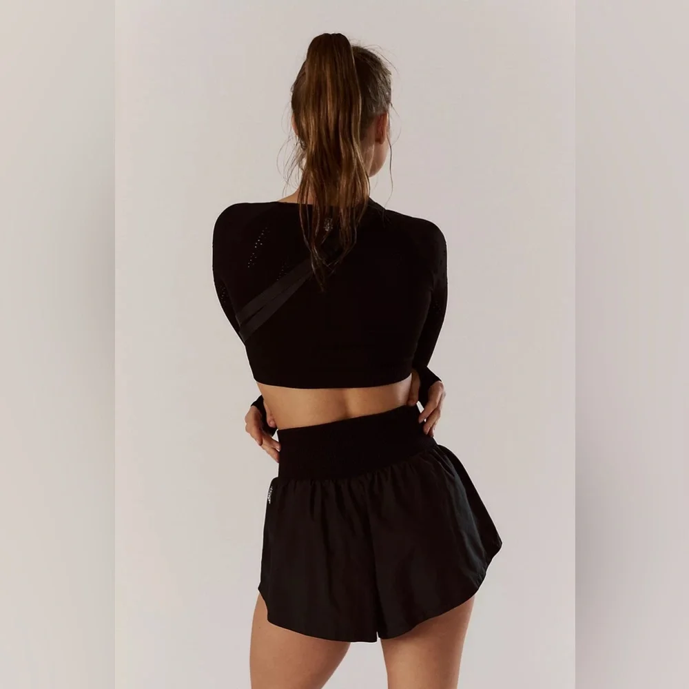 NWT Free People Carpe Diem Shorts in Black XS - Picture 2 of 12